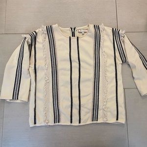 Three quarters sleeved top from Anthropologie